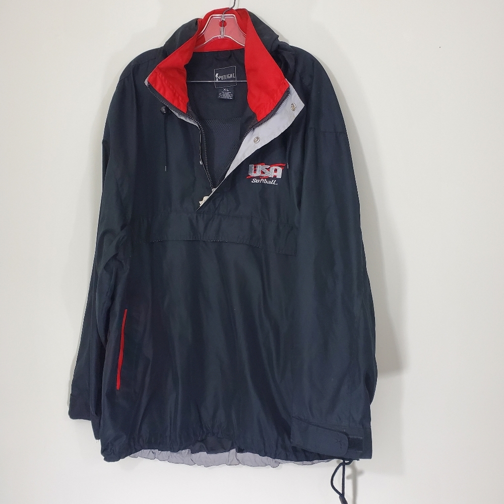 Spotlight USA Softball Pullover Windbreaker,  Size XL